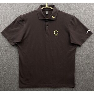 LIV Golf Shirt Mens Large Brown Cleeks Golf Club‎ Project Polo